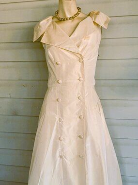 TERI JON DOUBLE BREAST DRESS